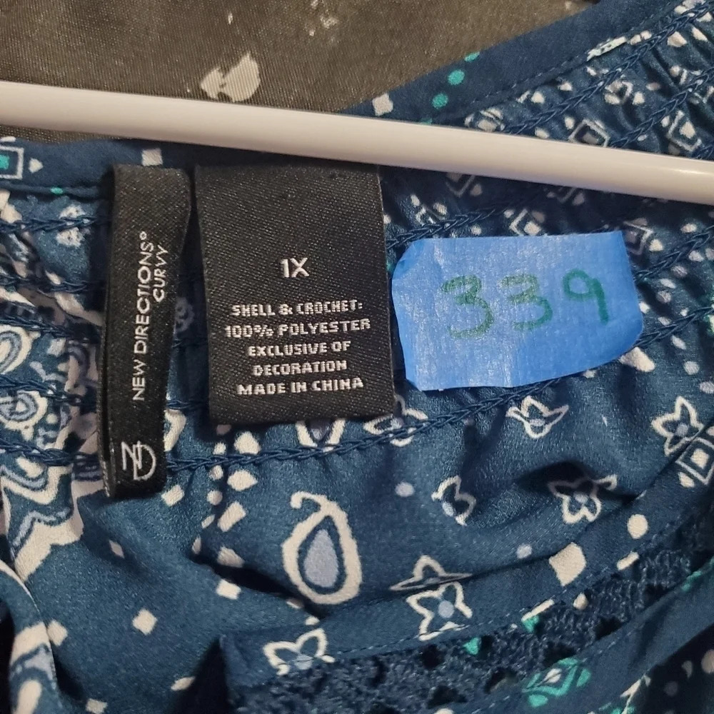 New Directions 1x blouse - Picture 2 of 2